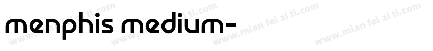 menphis medium字体转换
